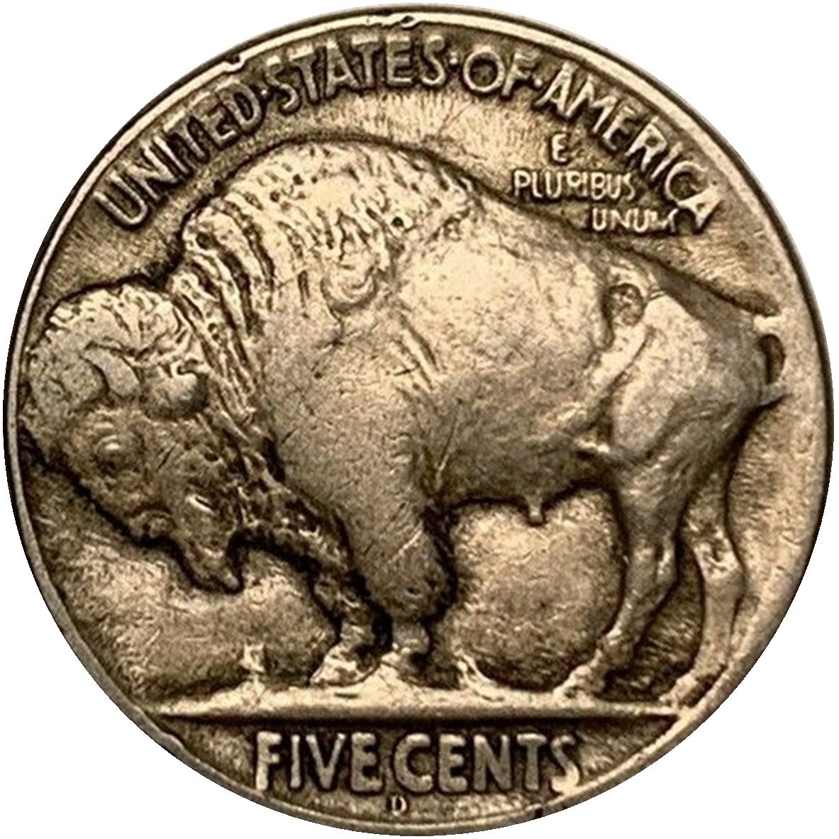 1925-D-5c-Buffalo-Nickel